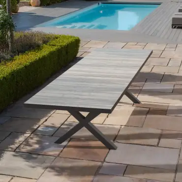Vienna 6-10 Seat Extending Rectangular Dining Set