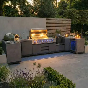 Ember Small U Shape Outdoor Kitchen Complete Set