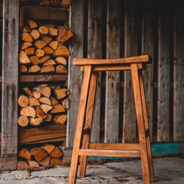 Reclaimed Teak Bar Stool x4