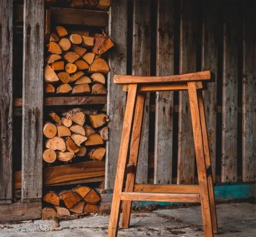 Reclaimed Teak Bar Stool x4