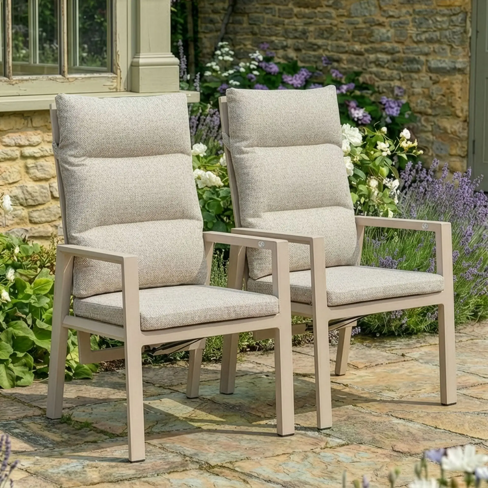 Valencia Reclining Dining Chair Set x2