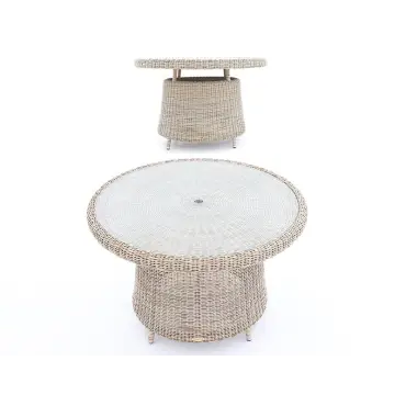 Dining Armchair Round 4-Seater Set