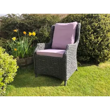 Dining Armchair Round 4-Seater Set