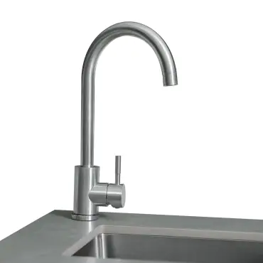Ember Small Linear Set with Sink, Fridge & 18 inch Kamado