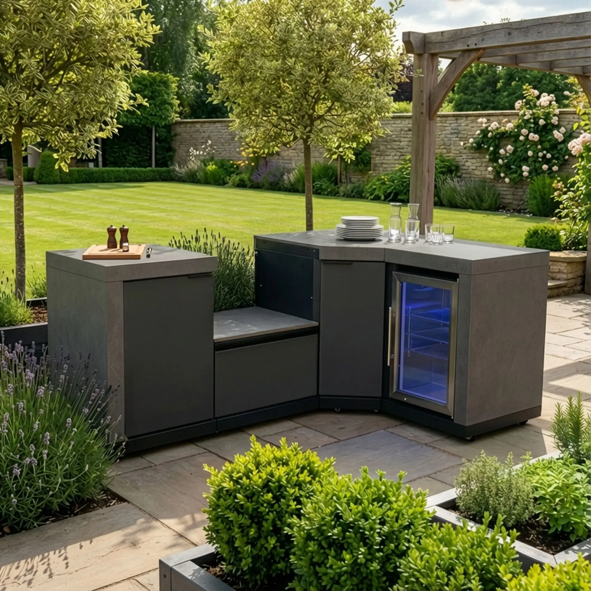 Ember Small Corner with Fridge