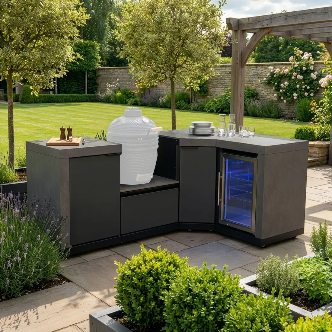 Ember Small Corner with Fridge Ember Small Corner with Fridge