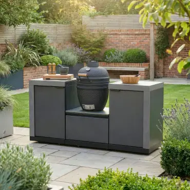 Ember Small Linear Kamado Set with 18 inch Kamado