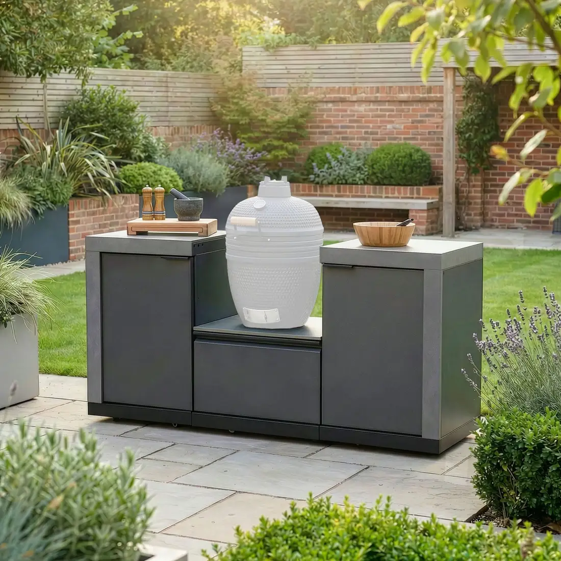 Ember Small Linear Kamado Set Ember Small Linear Kamado Set