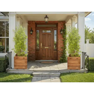 Reclaimed Teak Square Planter