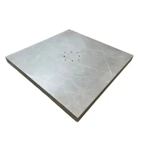 90kg Grey Sintered Stone Base with Wheels