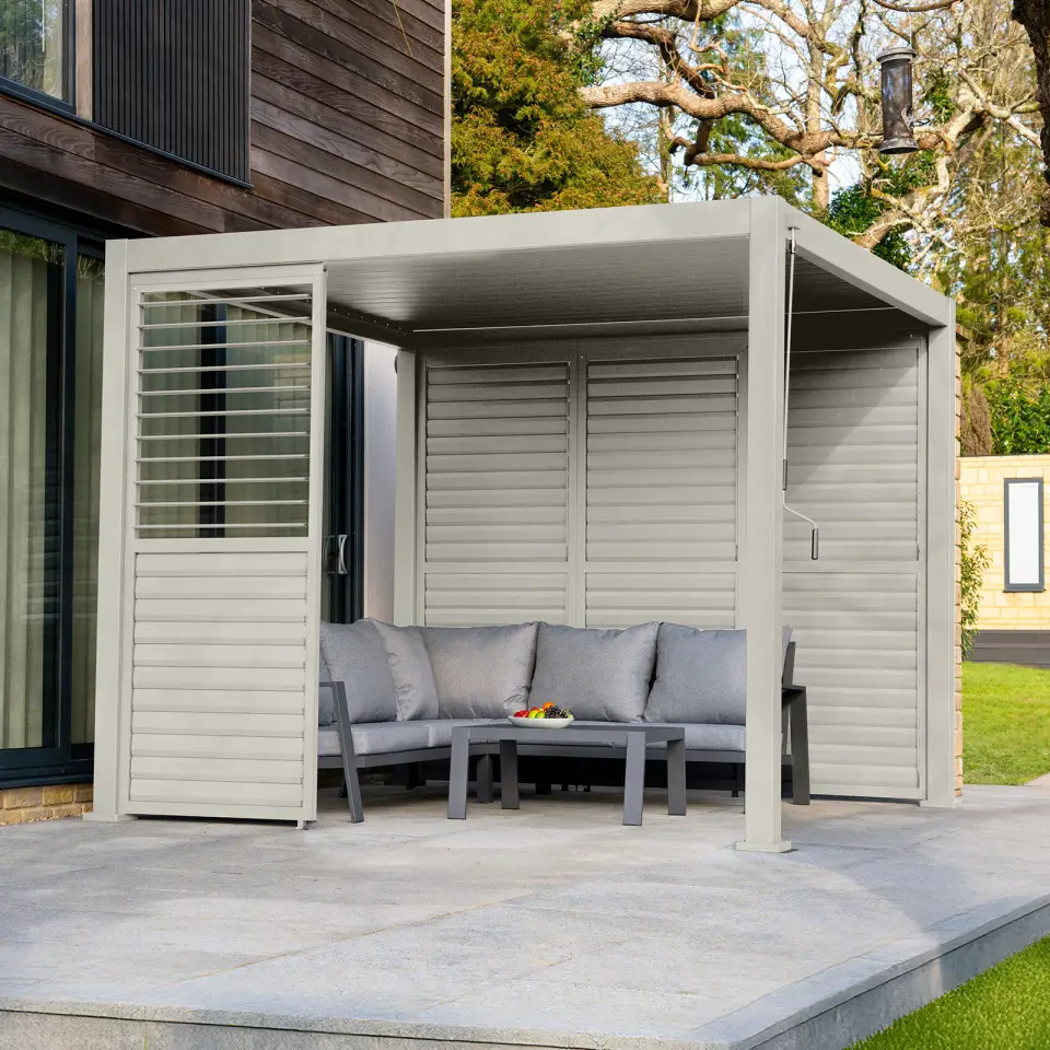 Titan Shuttered Louvre Side Panel - 1.2m x Single Panel