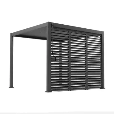 Titan Aluminium Shuttered Louvre Side Panels Set of 3 - 1m