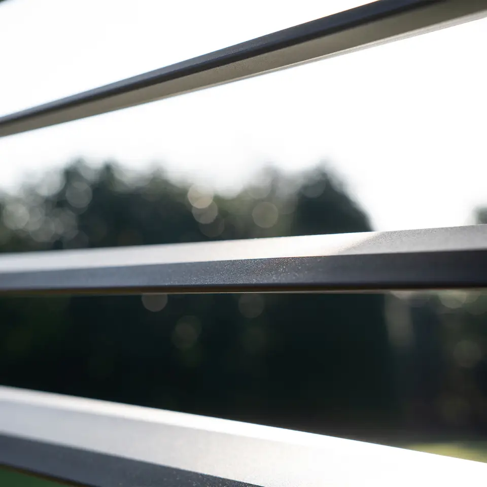 Titan Aluminium Shuttered Louvre Side Panels Set of 3 - 1m