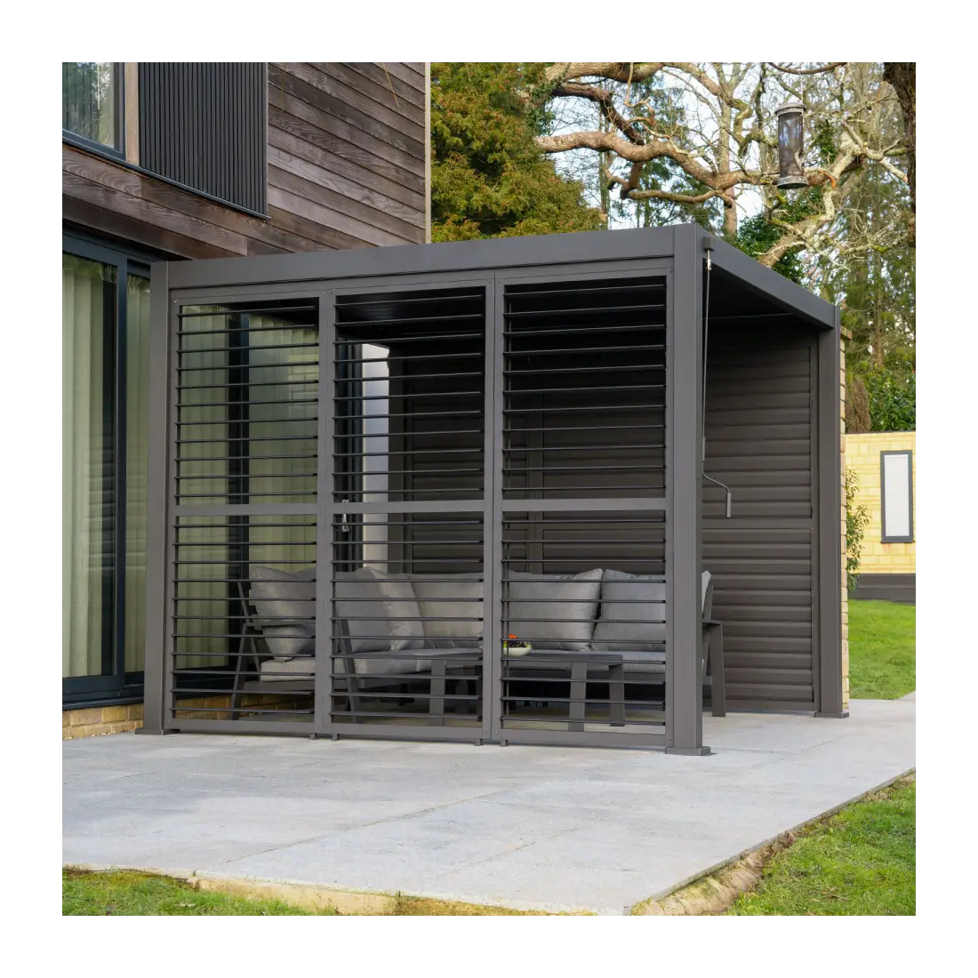 Titan Aluminium Shuttered Louvre 3 Side Panels Set Titan Aluminium Shuttered Louvre 3 Side Panels Set