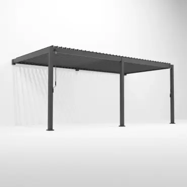 Titan 6.0m x 3.0m Aluminium Pergola  Wall Mounted