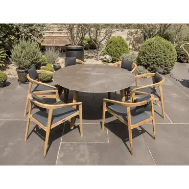 Mustique 6 Chair Round Set - Certified
