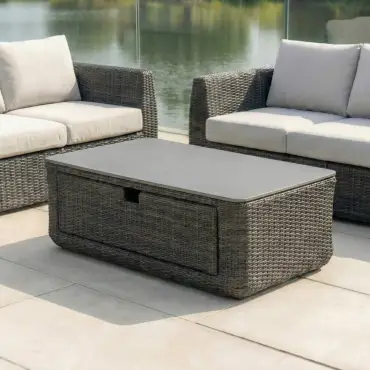 Brodie Rattan 3 Seater Sofa Suite Lounging Set