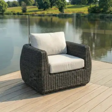 Brodie Rattan 3 Seater Sofa Lounging Set