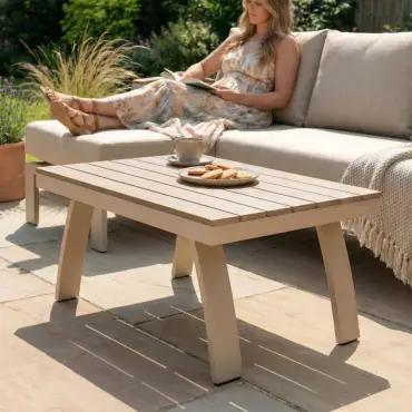 Leah Aluminium 3 Seater Chaise Sofa Lounging Set