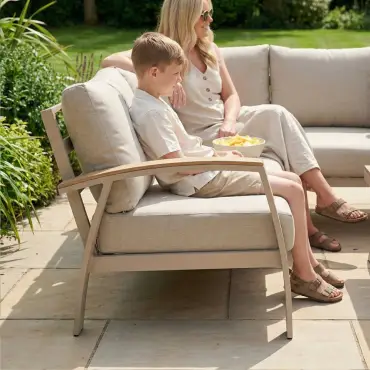 Leah Aluminium Large Corner Sofa Lounging Set