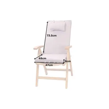 Recliner outdoor cushion - x 4 All colours
