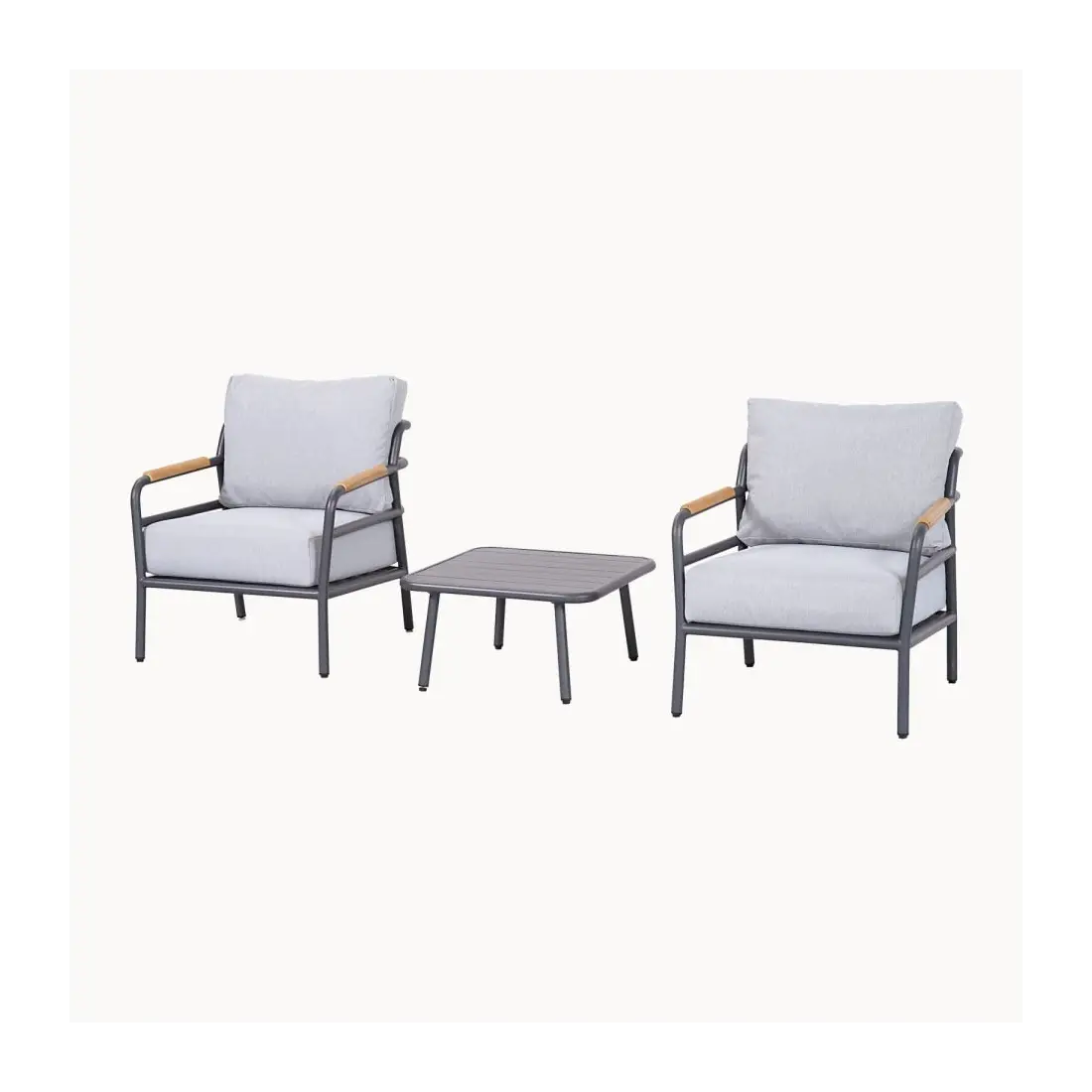 Piper Aluminium 3 Piece Lounging Set