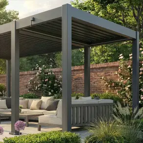 Eden Pergola Aluminium Manual Extension (3 x 1.4m) - Frame Only