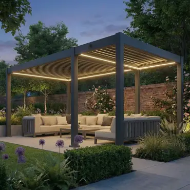 Eden Pergola Aluminium Manual Extension (3 x 1.4m) - Frame Only