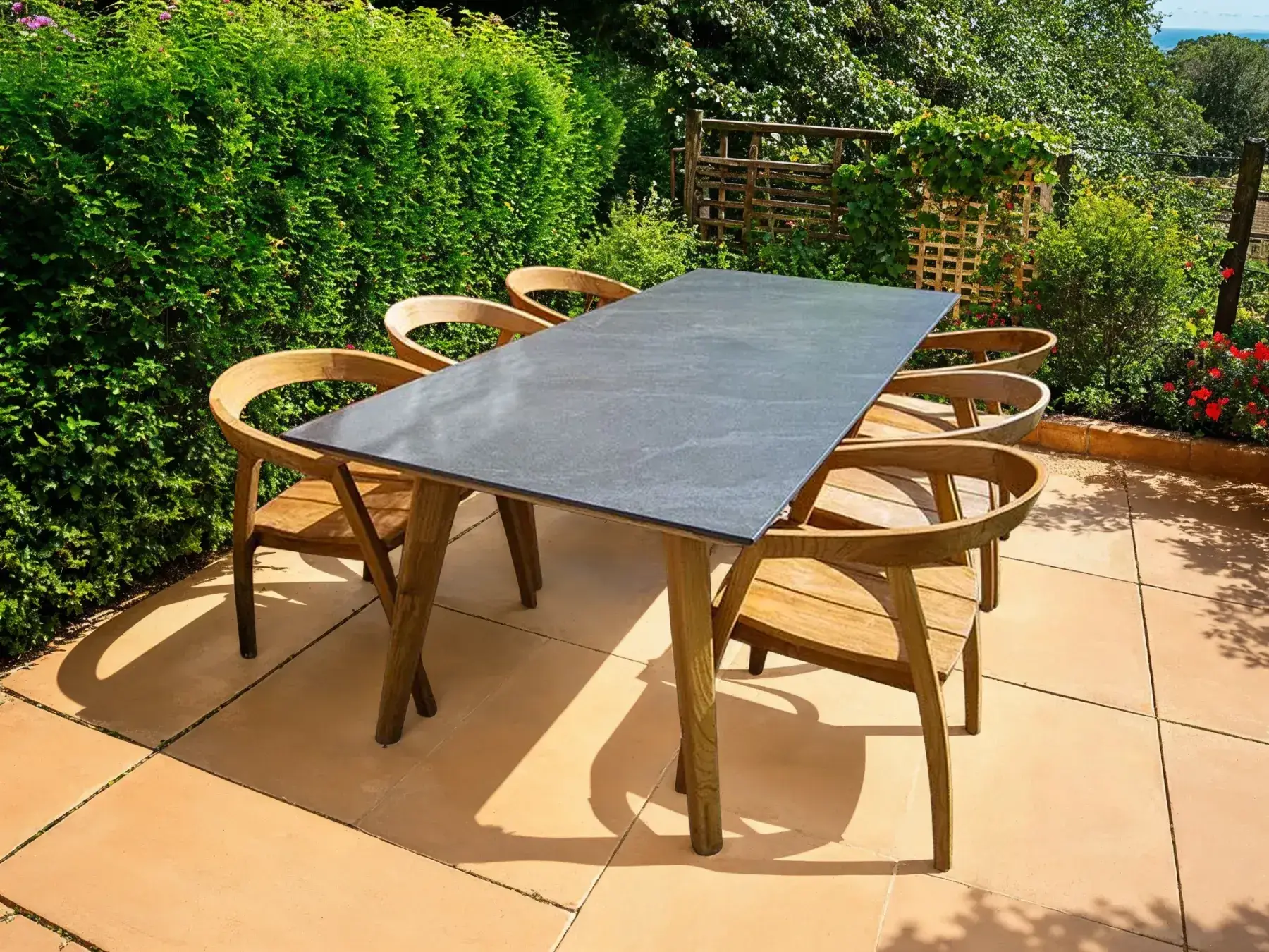 Teak Dining Armchair Bari