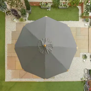 Dominica Deluxe 3m Round Wooden Parasol