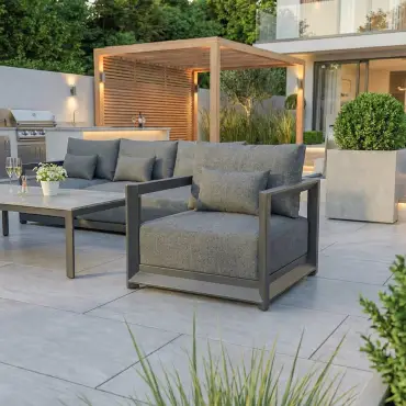 Rex Aluminium 3 Seater Sofa Lounging Set