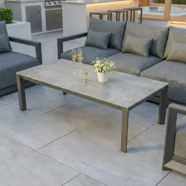 Rex Aluminium 3 Seater Sofa Lounging Set
