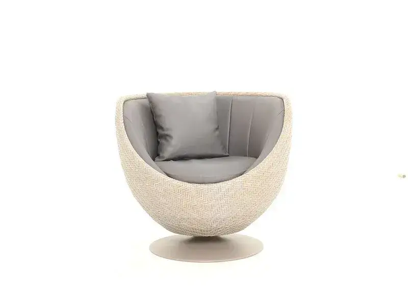 Meteor 3 Seater Sofa & 2 Swivel Chairs Garden Lounge Set