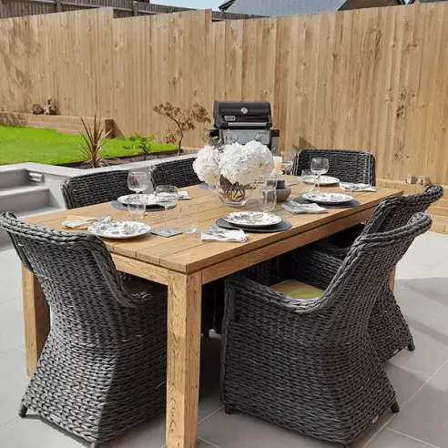 York 6 Chair Rectangular Dining Set