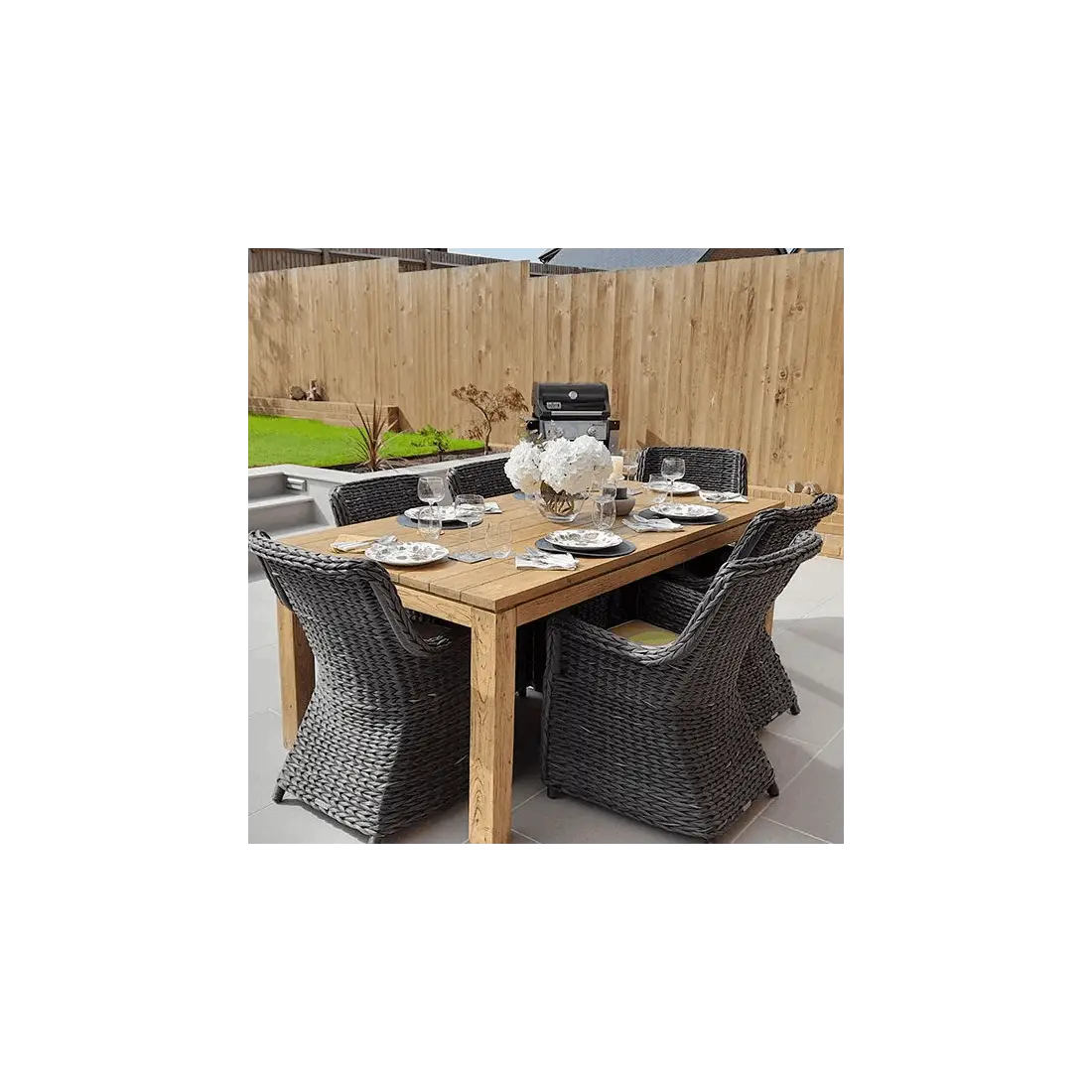 York 6 Chair Rectangular Dining Set