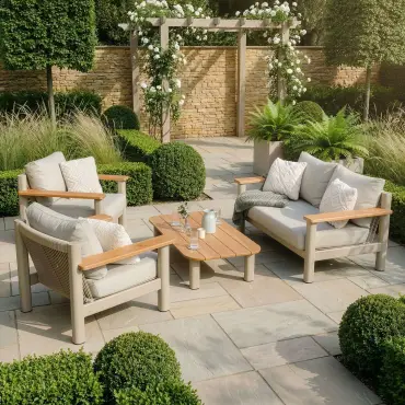 Sicily Rope Weave 2 Seat Sofa & 2 Armchairs