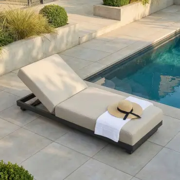 Ibiza Fabric Sun Lounger