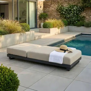 Ibiza Fabric Sun Lounger