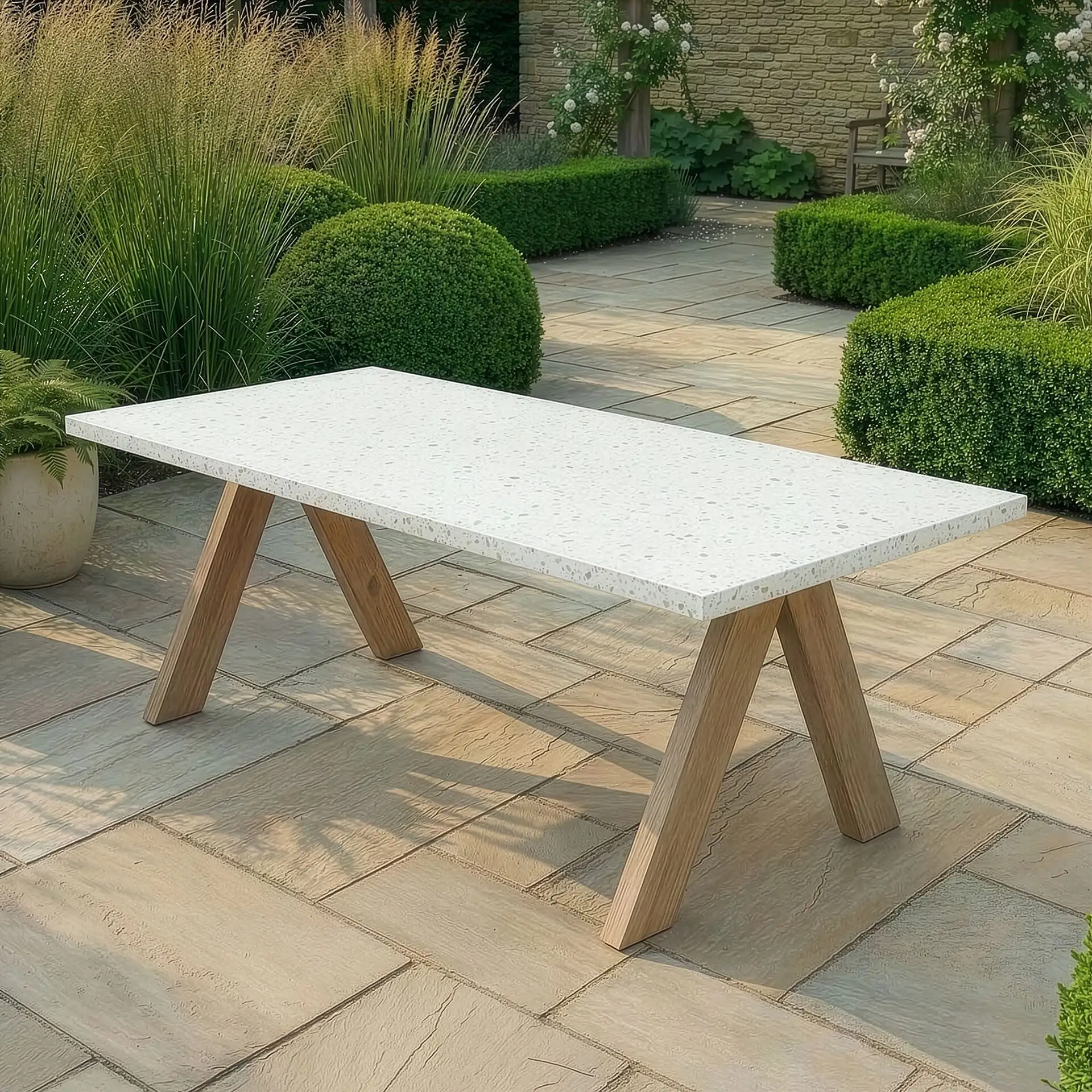 Antigua 8 Seat Rectangular Garden Dining Table