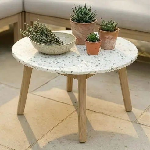 Antigua Large Round Garden Side Table Antigua Large Round Garden Side Table