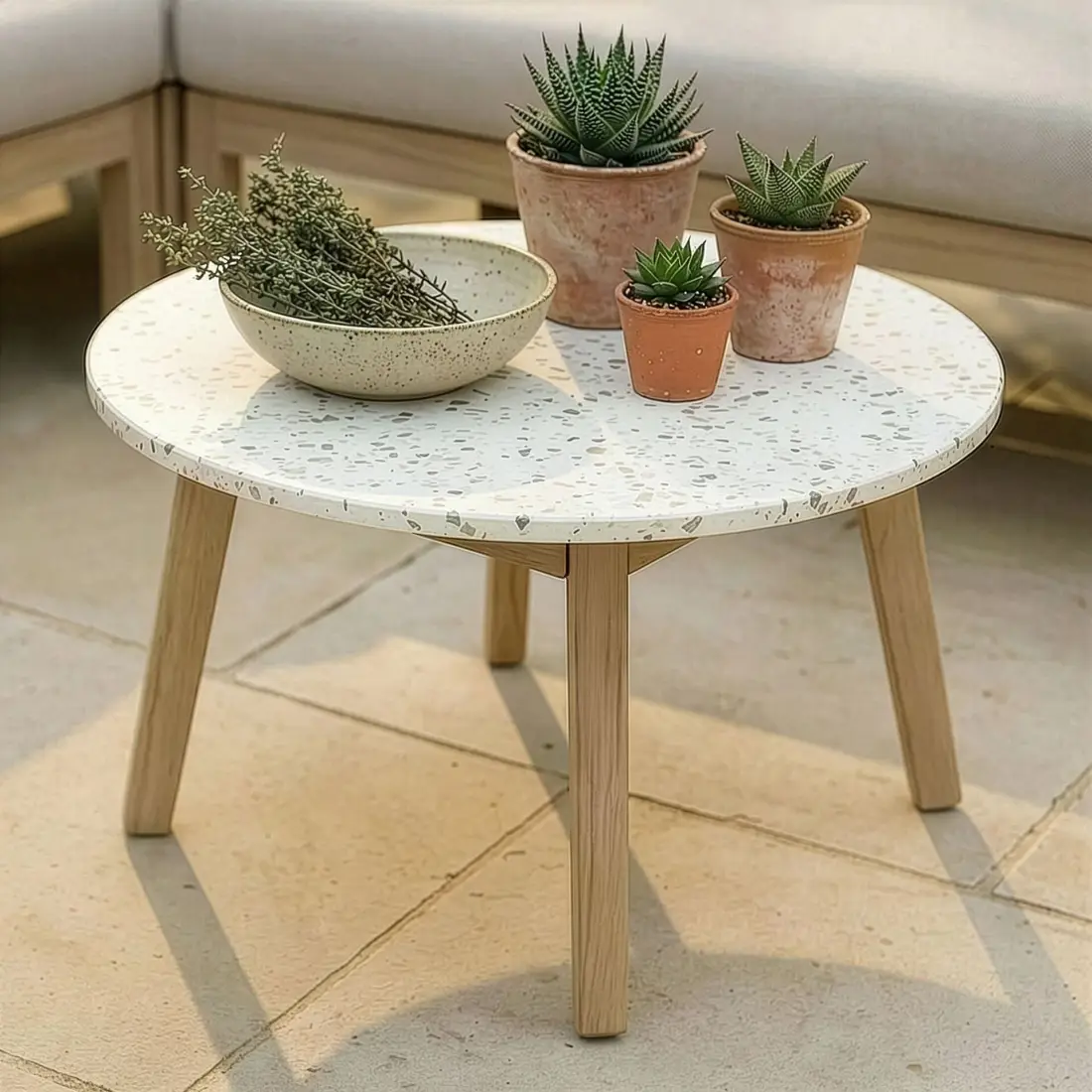 Antigua Large Round Garden Side Table Antigua Large Round Garden Side Table