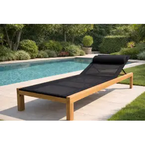 Sahara Teak Sun Lounger - Certified