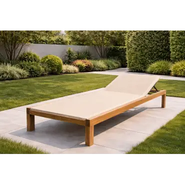 Sahara Teak Sun Lounger - Certified