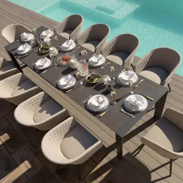 Aluminum Extending Dining Table