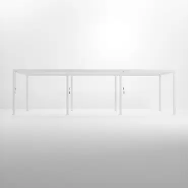 Legacy Aluminium Metal Pergola in Chalk White - 9.0m x 3.0m Free Standing