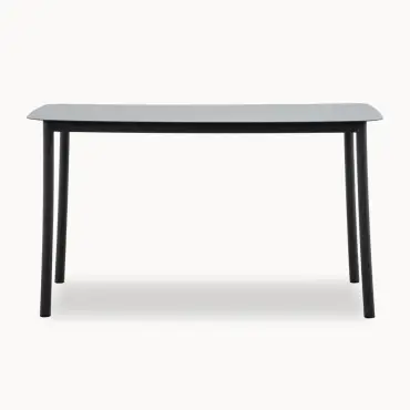 Monti 6 Seat Aluminium Wood High Dining Set - Rectangular Table