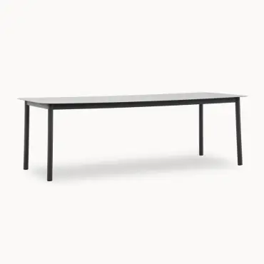 Monti 8 Seat Aluminium Wood Dining Set - Rectangular Table