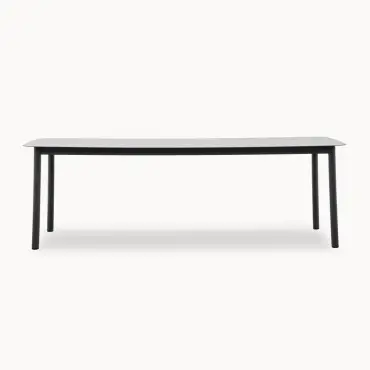 Monti 8 Seat Aluminium Wood Dining Set - Rectangular Table