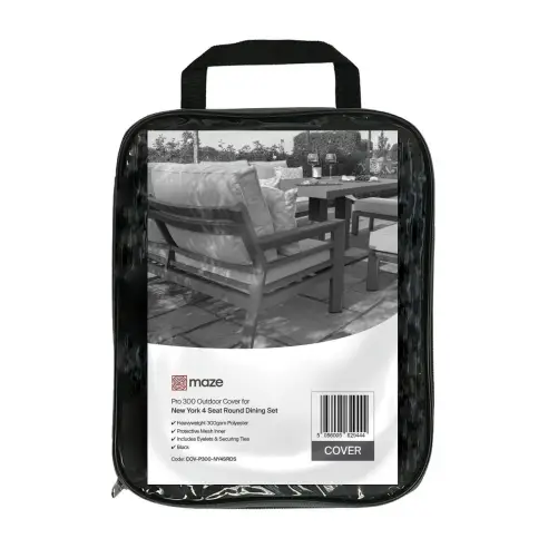 4 Seat Round Dining Set - Winter Cover