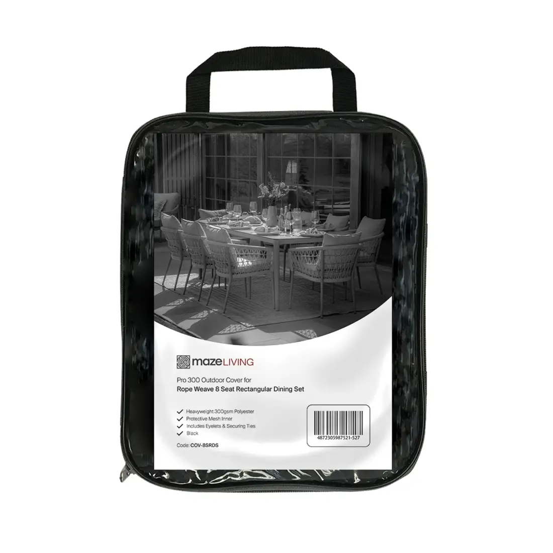 Pro 300 Outdoor Furniture Cover for 8 Seat Rectangular Dining Set